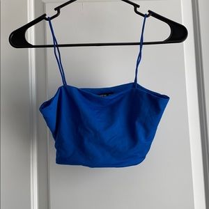 Cropped Blue Tank